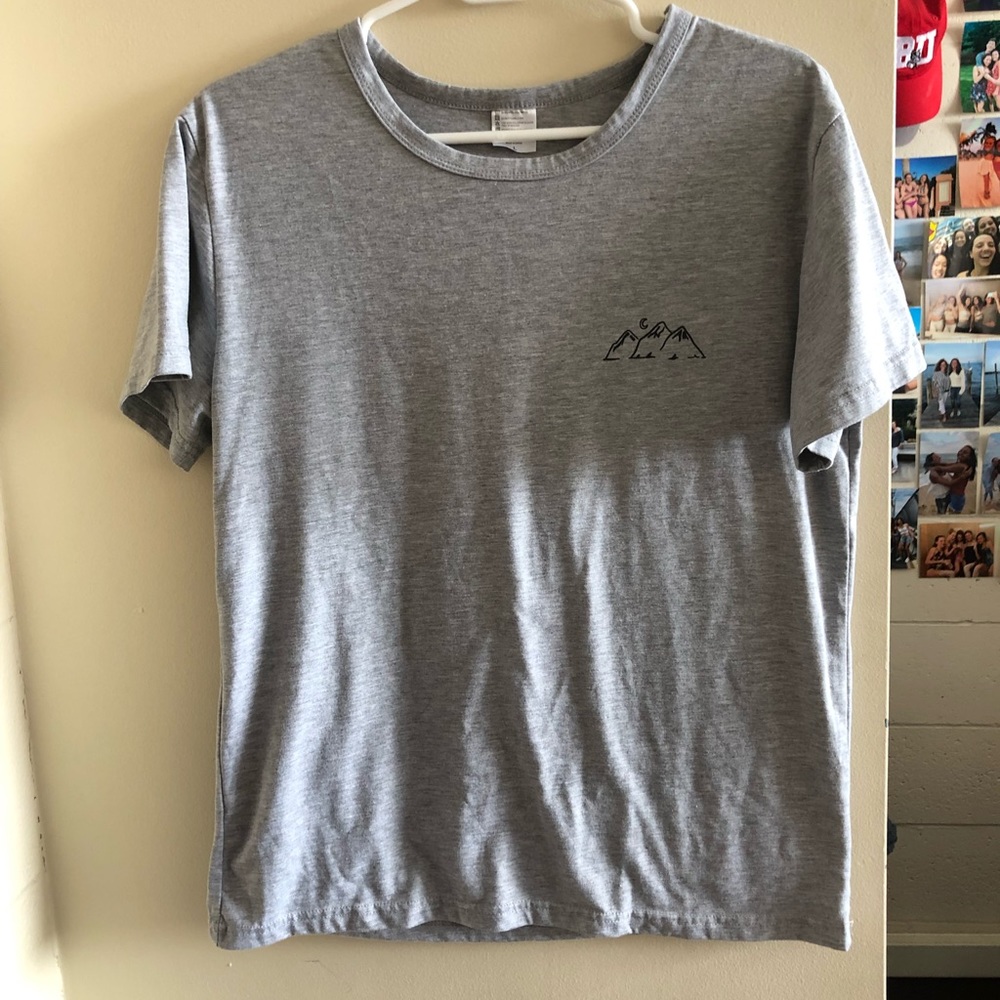 SHEIN Grey Shirt with mountains
